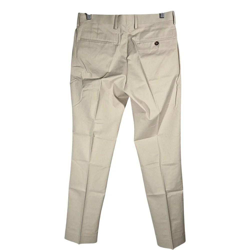 J Crew Thompson Tapered Chino‎ Pants Mens 30x30 Khaki Flat Front Cotton Blend